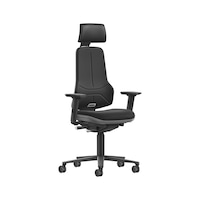 Neon XXL heavy-duty work chair up to 180 kg with headrest