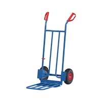 fetra sack truck with vertical struts and folding shovel, pneumatic tyres