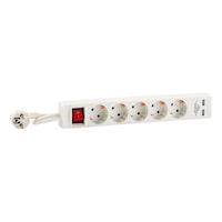 Multiple socket outlets with USB