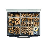 Assortment box of "connect line" quick-action couplings and plug-in nipples NW 7.2