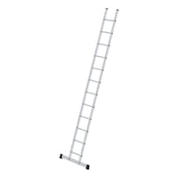 Aluminium rung ladder, 350 mm wide, standard stabiliser