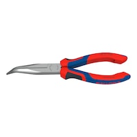Mechanic's pliers, bent, with 2-component grip covers