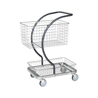 Design serving trolley with two baskets, C-line