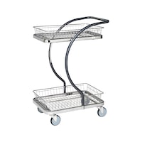 Design serving trolley with two shallow baskets, C-line