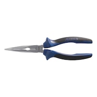 ATORN snipe nose pliers DIN 5745, 200 mm, curved, 2-component grip