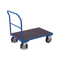 Platform trolley with push handle, load capacity 1,000 kg