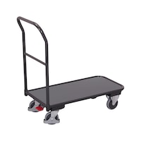 Platform trolley with push handle, load capacity 200 kg