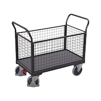 4-sided platform trolley with wire grid