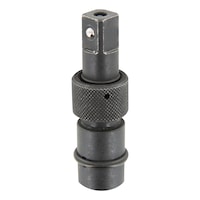 Power quick-change holder, spindle-guided