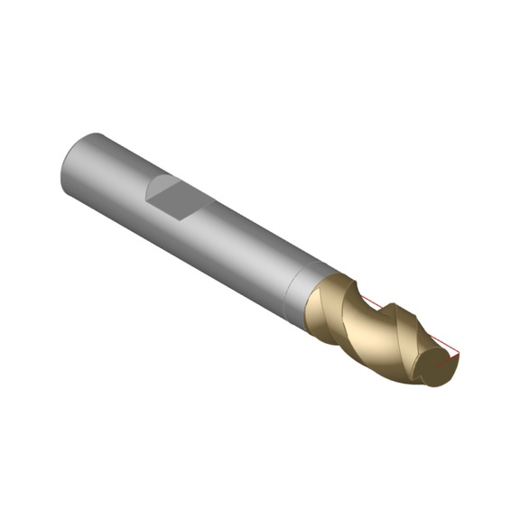 ORION SC kanal açma bıçağı, 45°, TiAlN, 10,0 x 22 x 72 mm, DIN 6535 HB mil, T=2 - Sert karbür parmak freze