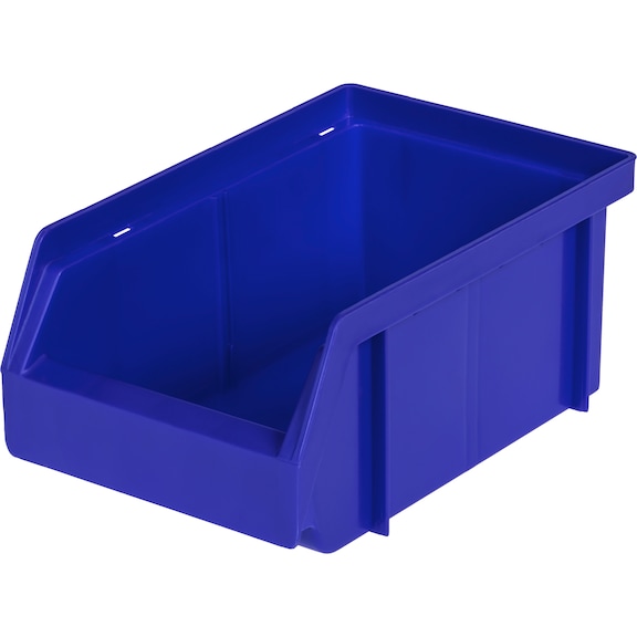 Polypropylenová skladovací krabice, velikost&nbsp;4, 161/140x106x75&nbsp;mm, modrá - Průhledná skladovací krabice
