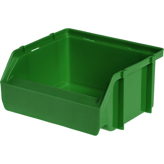Caja de almacenamiento de polipropileno, tamaño 5, 90/68x102x49&nbsp;mm, verde - Caja de almacenamiento de visualización fácil