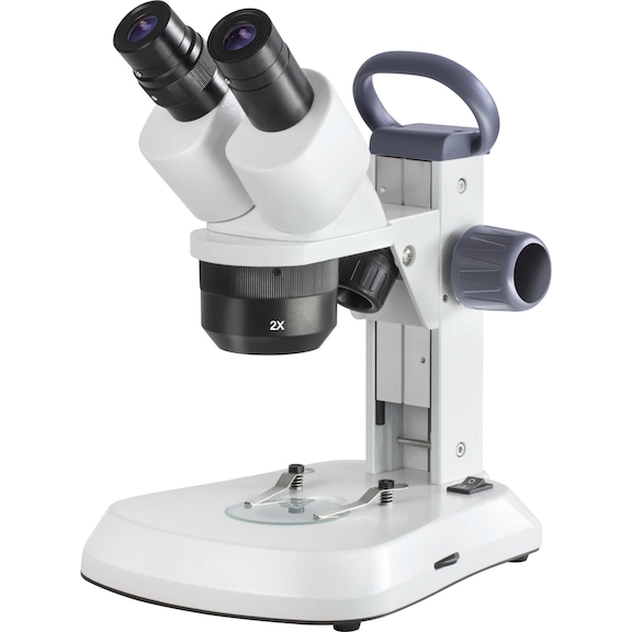 Stereomikroskop s&nbsp;vyměnitelnými objektivy 10x, 20x a 40x - Stereomikroskopy