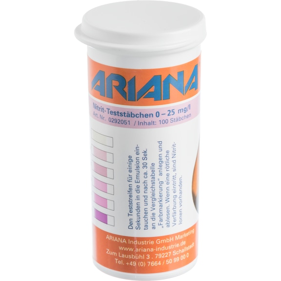 ARIANA Teststäbchen für Nitrit-Werte 0 - 25 mg/l - Nitrit-Teststäbchen