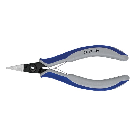 KNIPEX electronics gripping pliers 135&nbsp;mm flat wide straight jaws - Precision electronics pliers