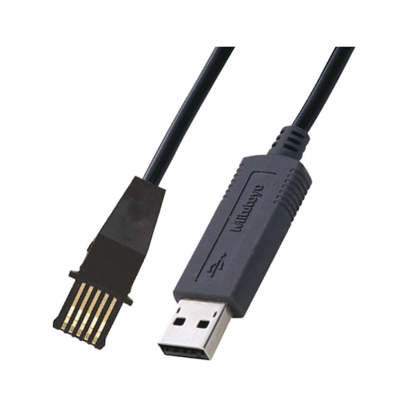 Câble de raccordement USB MITUTOYO 06AFM380F 2 m, fiche plate droite - Câble de connexion USB