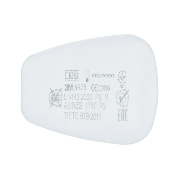 Filtro entrada de partículas 3M™ 5925, filtro P2R, paquete de 20 - Filtros y accesorios para semimáscara de protección respiratoria