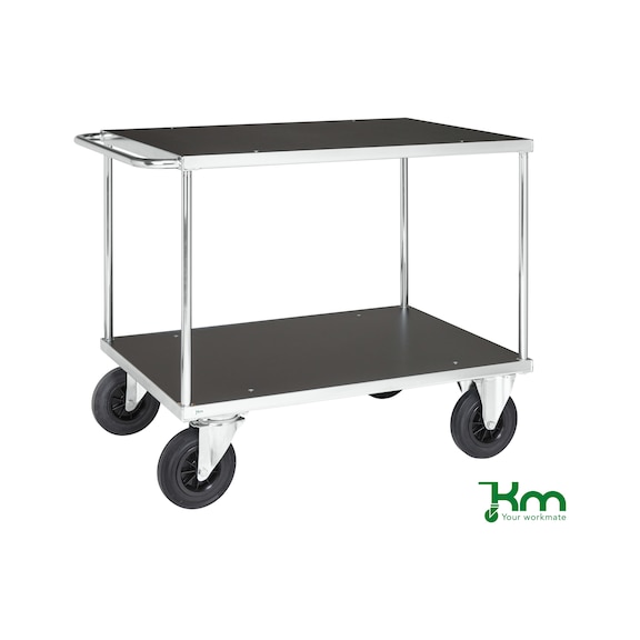 Series 500 zinc-plated table trolley, load capacity 500 kg