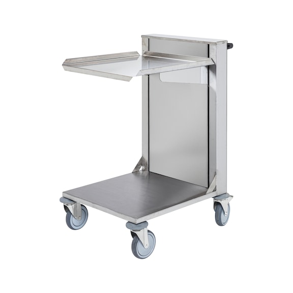 KONGAMEK platform trolley made of C3 stainless steel with load levelling function - Platform trolley made of C3 stainless steel, load capacity 150 kg