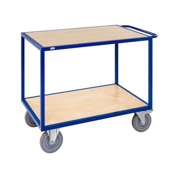 Mesa de mesa ERGO, azul, 1200x800 mm, capacidad de carga: 500 kg - Mesa con ruedas de la serie Ergo 300, capacidad de carga: 500 kg