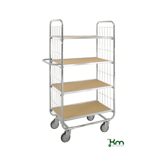 ESD shelf trolley 8000 series, load capacity 250 kg