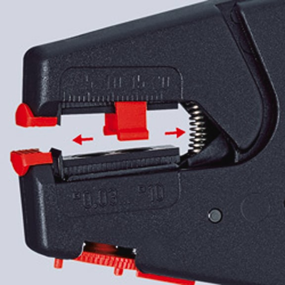 KNIPEX kabelstriptang 200&nbsp;mm, zelfstellend - Automatische striptang 0,03-10&nbsp;mm²