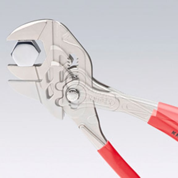 KNIPEX Zangenschlüssel 250 mm bis Schlüsselweite 52 mm verchromt - Zangenschlüssel schnellverstellbar
