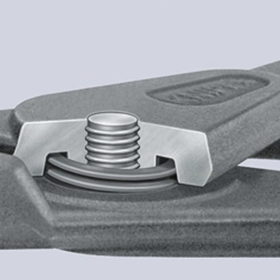 Pince à circlips KNIPEX A4 320 mm, inserts pour bagues externes - Pinces de précision pour anneaux de retenue à pointes en acier ressort serties
