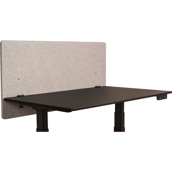 LUXOR desk divider, colour light grey, width 1200 mm, height 600 mm, depth 20 mm - Desk dividers in two colours