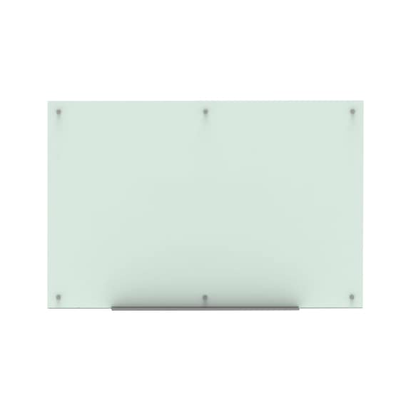 Glass magnetic board, wall mounting, board 1500 x 1000 mm with recessed handle - Glass magnetic board, wall mounting
