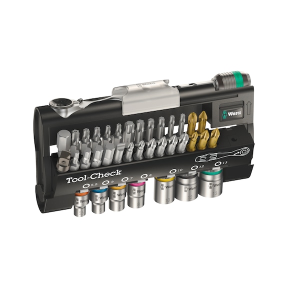 Tool-Check socket wrench and bit set 38&nbsp;pieces