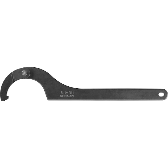 AMF articulated hook wrench, 90–155 mm, with nose - Articulated hook wrenches