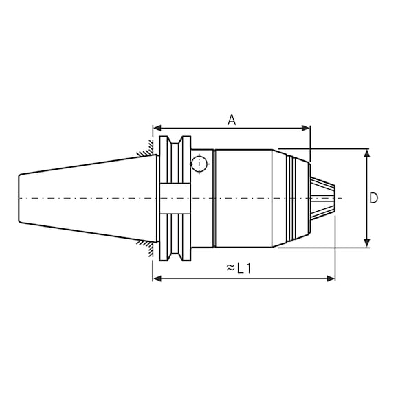 Portabrocas corto de precisión CNC - 2