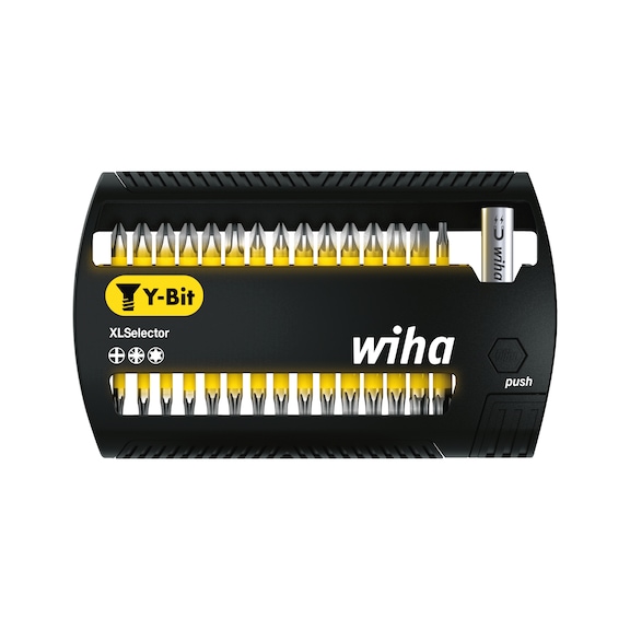WIHA Bit készlet XLSelector, Y-Bitek, 25 mm, 1/4", 31 részes, PH, PZ, TX - Bit készlet, XLSelector Y-Bit, 25 vagy 50 mm