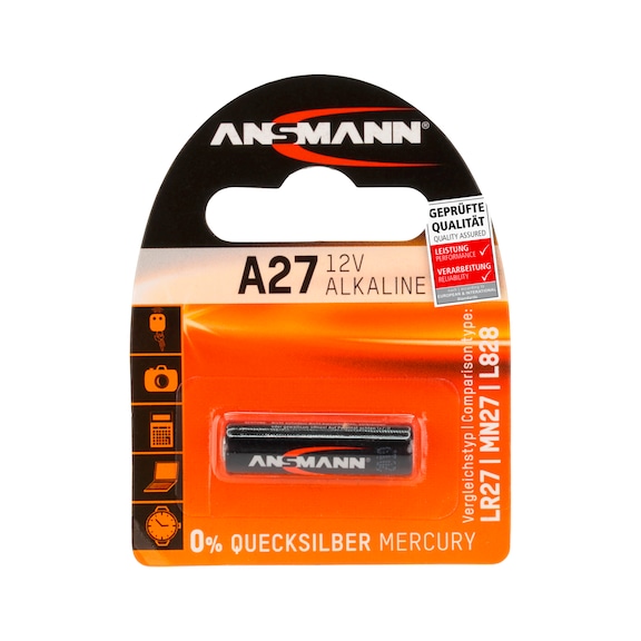 ANSMANN pile type A 27 / 12 V, blister 1 pièce - A 27 pile spéciale