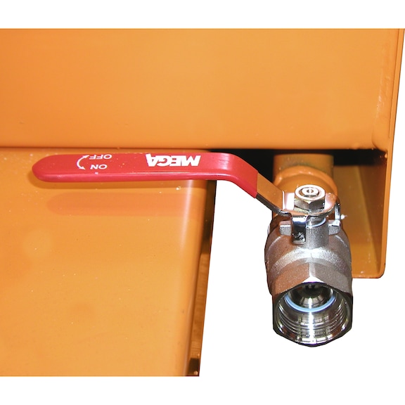 Minicontenedor inclinable SMGU 230, color: rojo vivo RAL 3000 - Minicontenedor de inclinación tipo SMGU