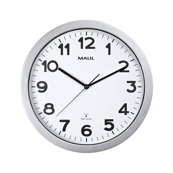 Zegar ścienny sterowany radiowo MAULstep, 35 cm, biała tarcza - Zegar ścienny sterowany radiowo MAULstep