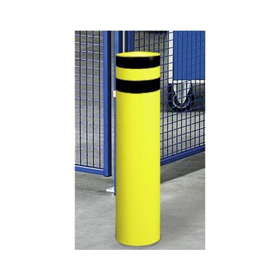 Crash protection bollard for indoor and outdoor use