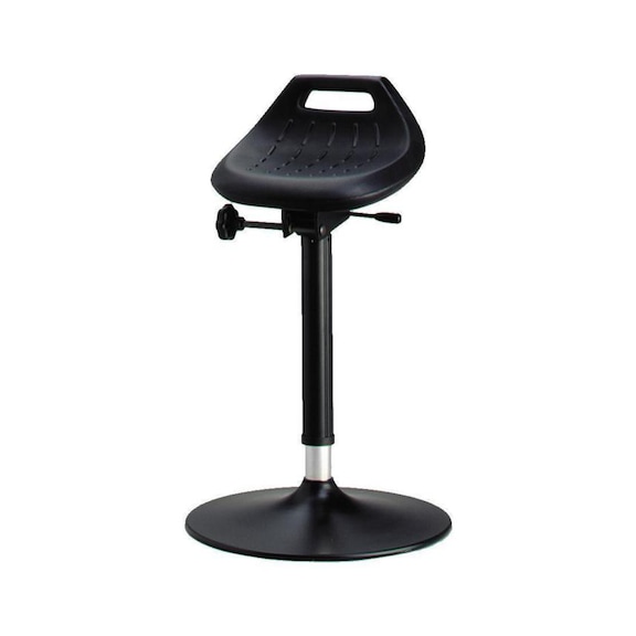 BIMOS 工业休息凳，整体泡沫，黑色，座椅高度可调650-850 mm - 工业休息凳