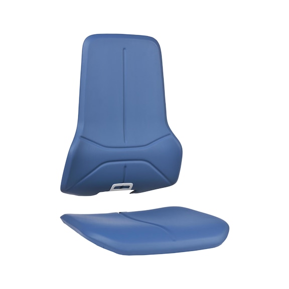 BIMOS cushion, faux leather Magic, colour blue for swivel work chair NEON - NEON cushion