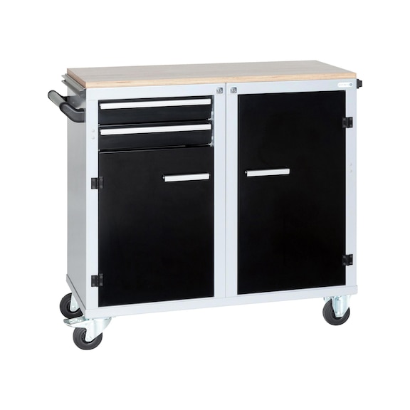 Wheeled workbenches with CLIP-O-FLEX hook-on system - 1