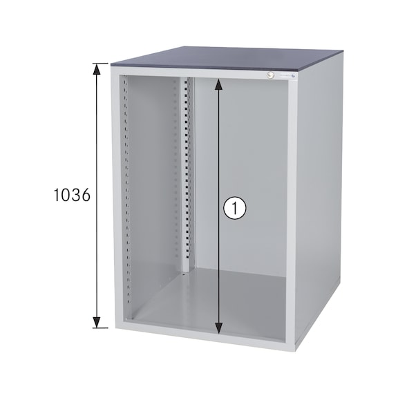 Cabinet housing system 800 S, height 1036 mm