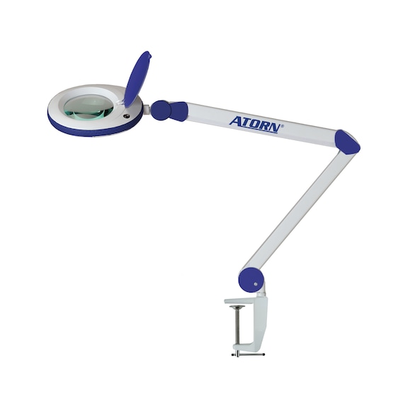 ATORN LED magnifying lamp, 5 dioptres, 2-stage segment switching, 2.25x - LED magnifying lamp 