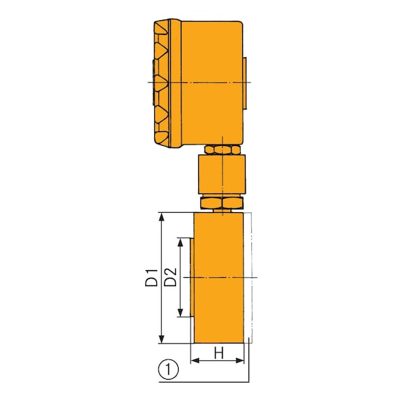 METRON Simplex II erőmérő cella, mérési tartomány 0-100&nbsp;kN, 100&nbsp;N, digitális - Erőmérő cella