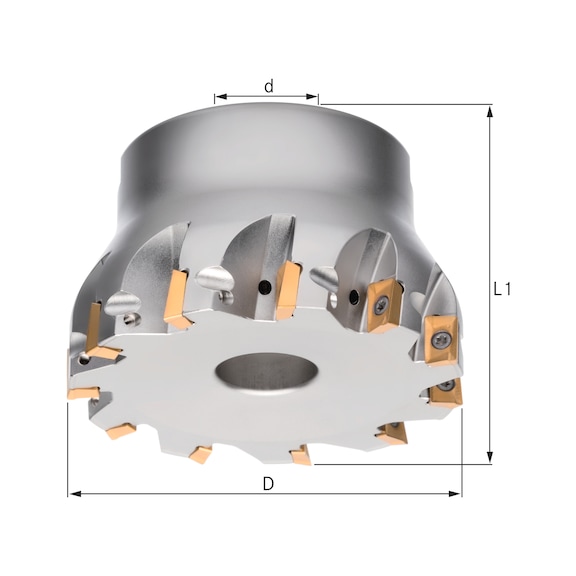 Angular milling cutter 90° - 1