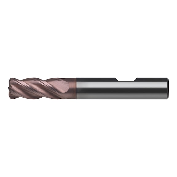 Fresa tór. metal duro completo ATORN, UHPC 5,0 x 57 mm, R0, 5, T4, mango weldon - Fresa tórica de metal duro completo HPC