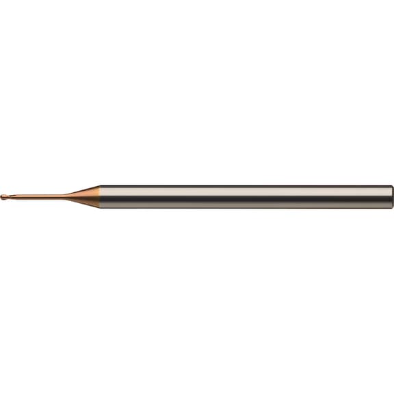ATORN 整体硬质合金小型半径铣刀，T2 HA，1.5 x 1.8 x 8 x 55 毫米，有涂层 - 整体硬质合金小型半径铣刀