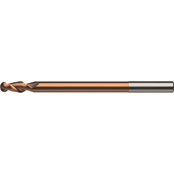ATORN 整体硬质合金半径铣刀，T2 加长款 HA，8.0x22x104x150 毫米，有涂层 - 整体硬质合金半径铣刀