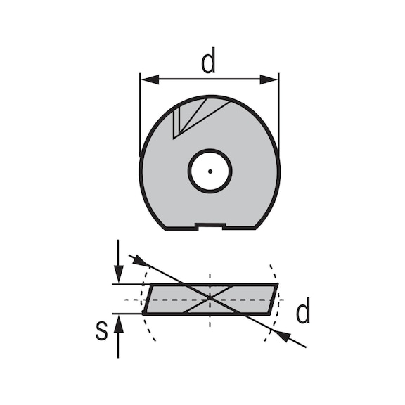 KIENINGER Hartmetall Wechselschneidplatte WPR-N 32 mm LC240Q/P40-TiCrN - Fräswendeplatte WPR-N