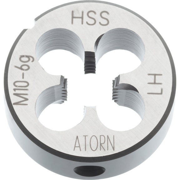 ATORN 板牙 HSS M-L24 3 mm 55 mm 6g 22568 - 板牙，HSS M 左侧，预开槽和 1.75 螺纹倒角